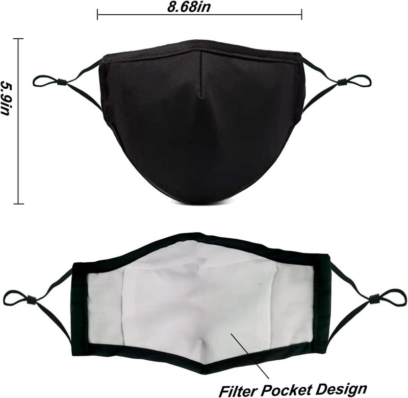 MAZJOYDAY Store Washable Reusable Cloth Face Masks for Women Men - Breathable Face Mask with Nose Wire and Filter Pocket for Adult - Image 3